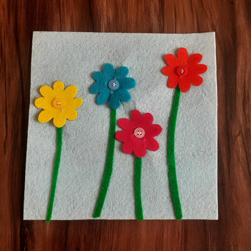 Buttoning Flowers (Single page game)